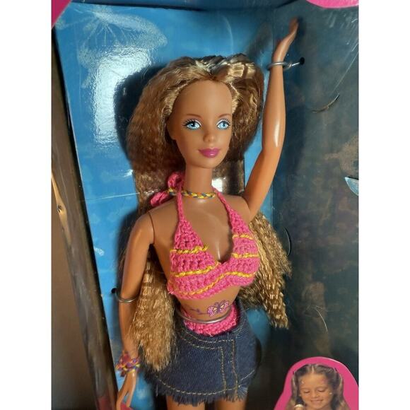 Barbie #20359 ln Box 1998 Butterfly Art Barbie Doll Figure NO Tattoos - Picture 2 of 9